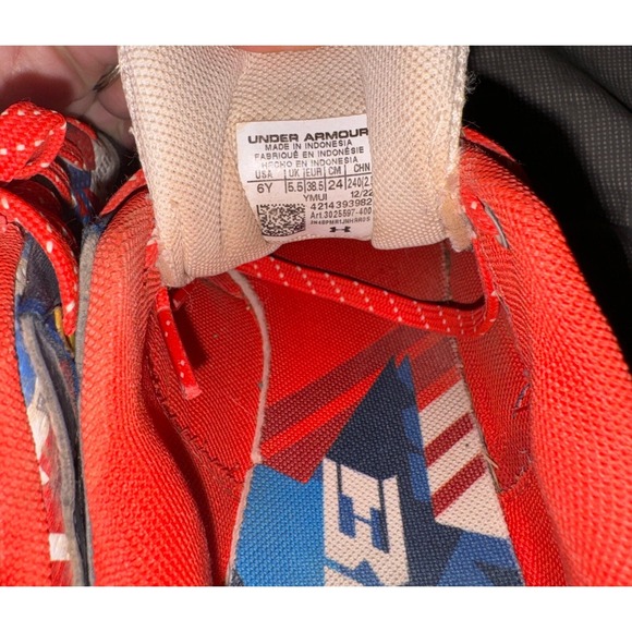 UNDER ARMOUR UA BH Youth Boys Baseball & Cleats 6Y Red White Blue Stars USA - Picture 8 of 8